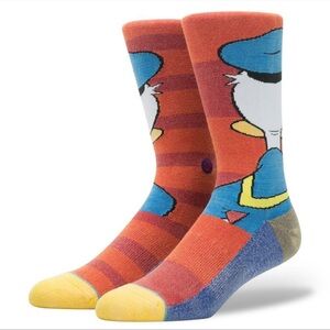 Disney X Stance Crew Socks Donald Duck SZ Large (9-12) NWT